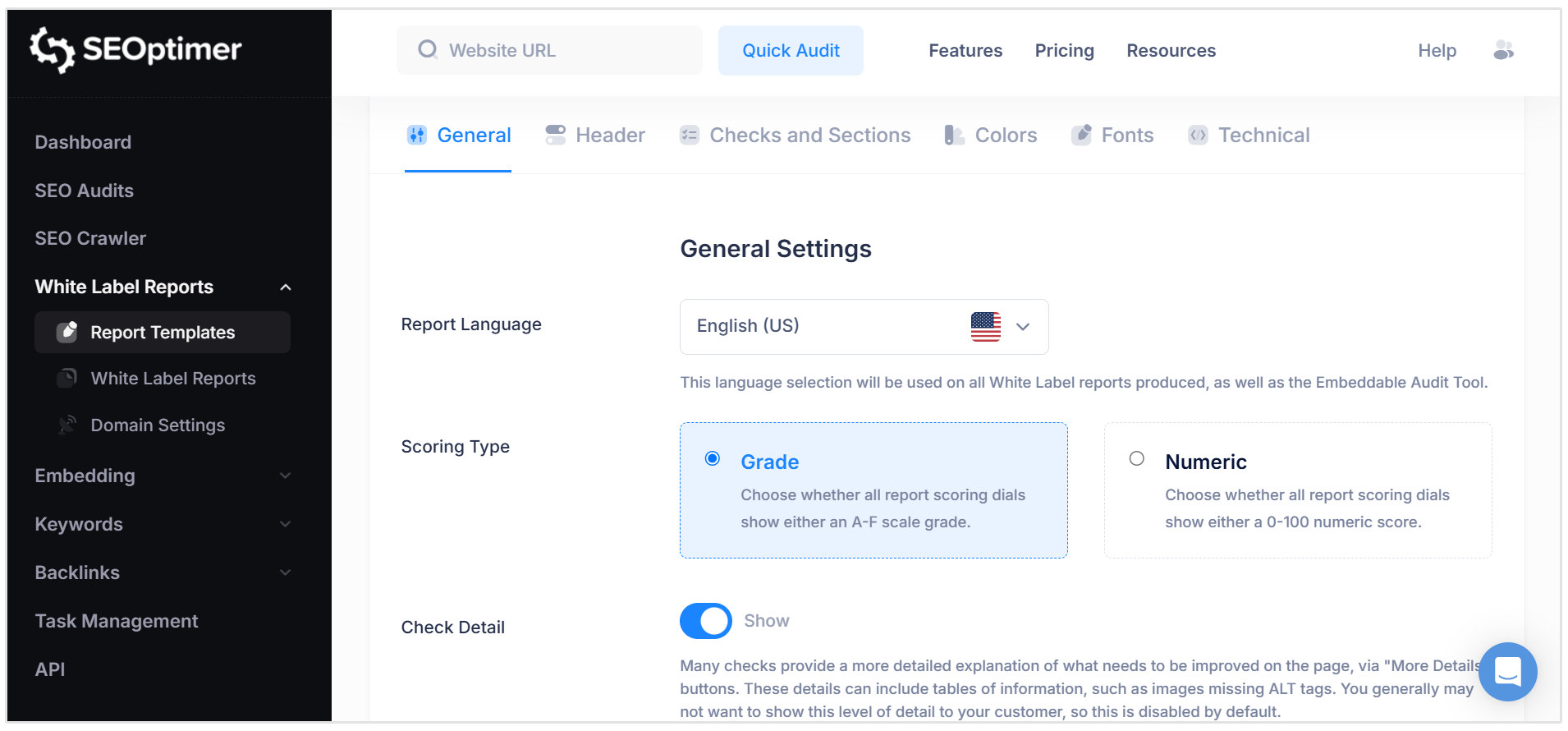 Report templates